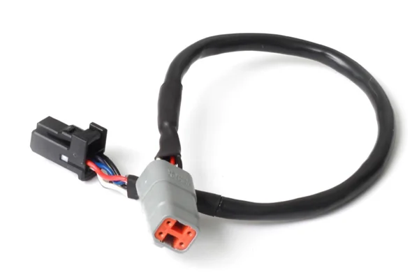 Haltech Elite CAN Cable DTM-4 to 8 pin Black Tyco Length: 150mm (6")