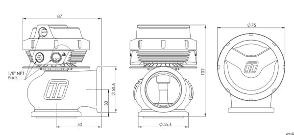 Turbosmart - GenV CompGate40 External Wastegate (14psi) - Image 6