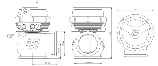 Turbosmart - GenV HyperGate45 External Wastegate (14psi) - Image 2