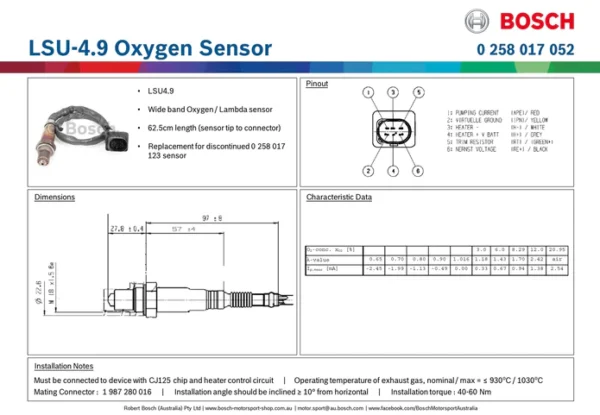 Bosch Oxygen Sensor LSU-4.9 - Image 2