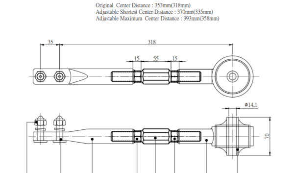 HARDRACE - Heavy Duty Caster Arms (Nissan Silvia S14 S15 & Skyline R33 R34) - Image 5