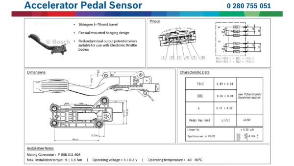 Bosch DBW Accelerator Pedal - Image 6