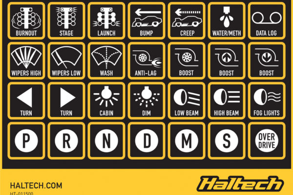CAN Keypad Label Set