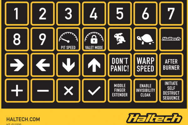 CAN Keypad Label Set