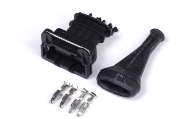 Bosch - Haltech 4 Pin Junior Timer Female Connector (Plug and Pins Only)